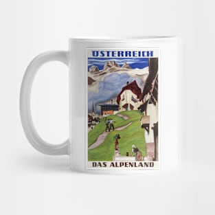 Österreich das Alpenland Vintage Poster 1933 Mug